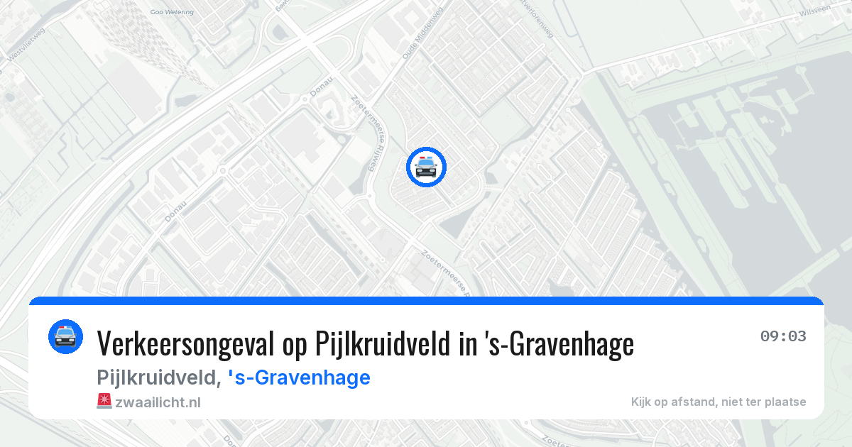 Verkeersongeval op Pijlkruidveld in 's-Gravenhage — 11 apr 2026