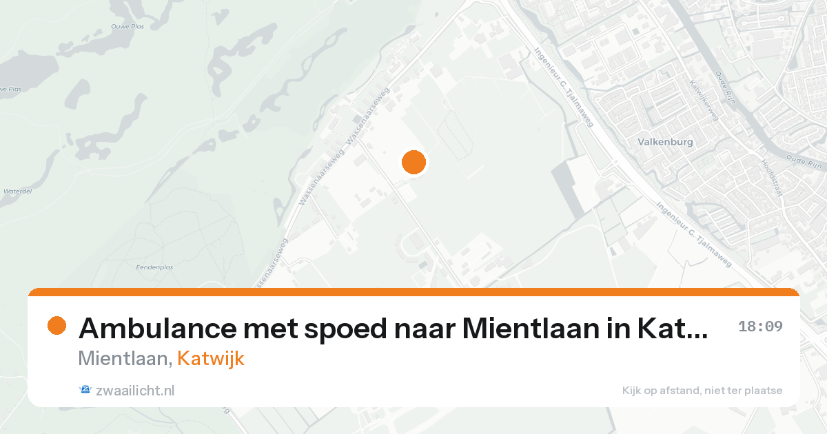 Ambulance met spoed naar Mientlaan in Katwijk — 17 aug 2026