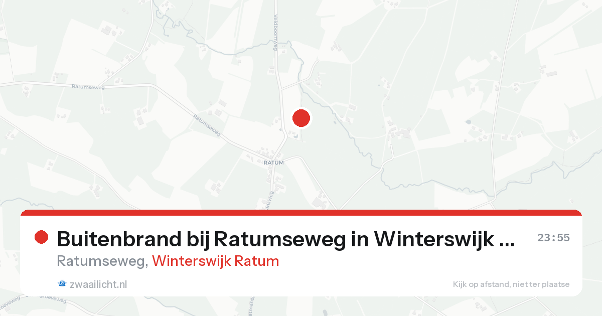 Buitenbrand bij Ratumseweg in Winterswijk Ratum — 22 aug 2026