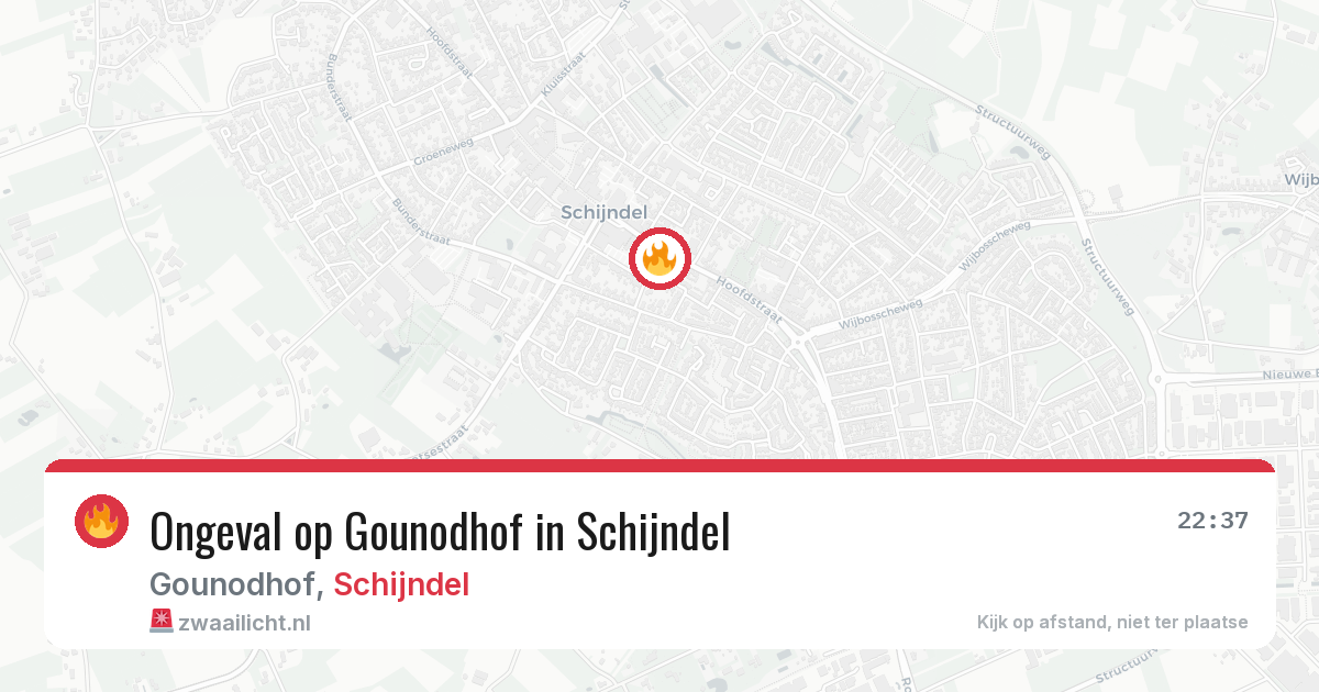 Ongeval op Gounodhof in Schijndel — 8 aug 2026
