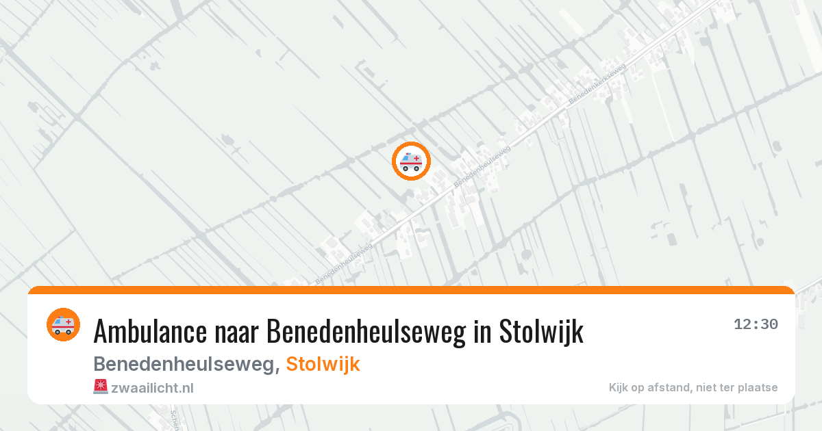 Ambulance naar Benedenheulseweg in Stolwijk — 4 jun 2026