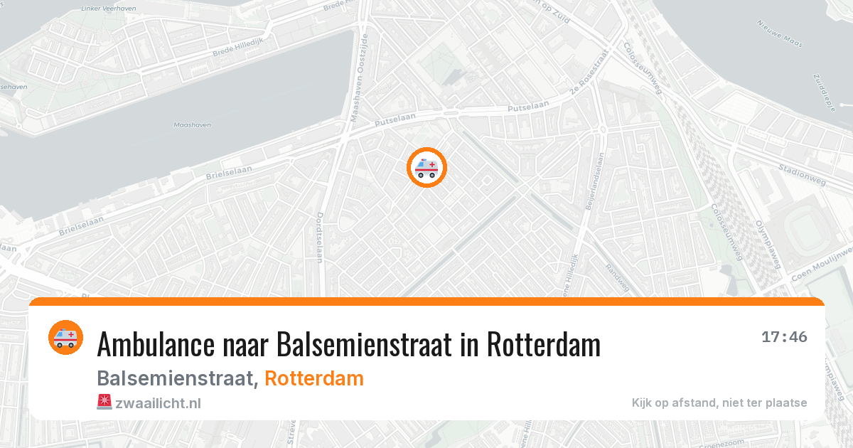 Ambulance naar Balsemienstraat in Rotterdam — 27 apr 2026