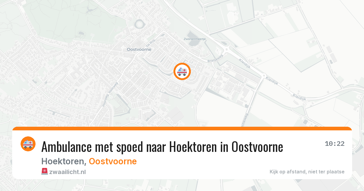 Ambulance met spoed naar Hoektoren in Oostvoorne — 18 jun 2026