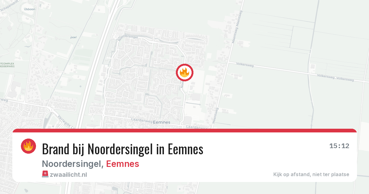 Brand bij Noordersingel in Eemnes — 19 jun 2026