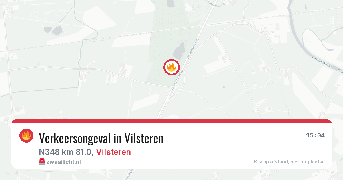 Verkeersongeval in Vilsteren — 11 aug 2026