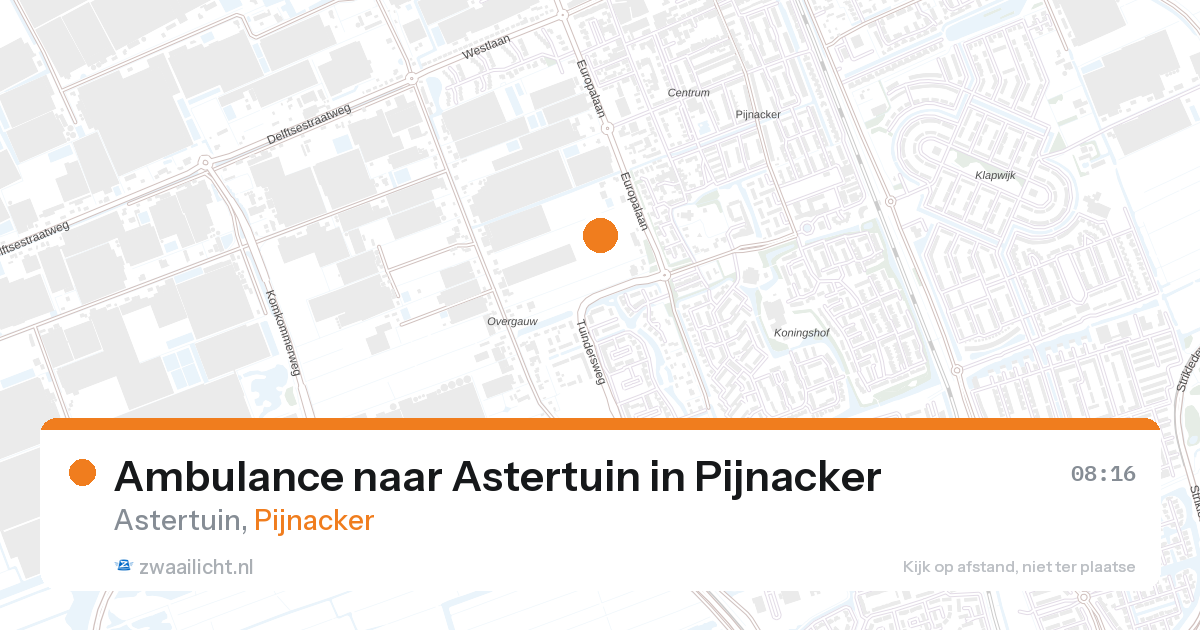 Ambulance naar Astertuin in Pijnacker — 30 jun 2026