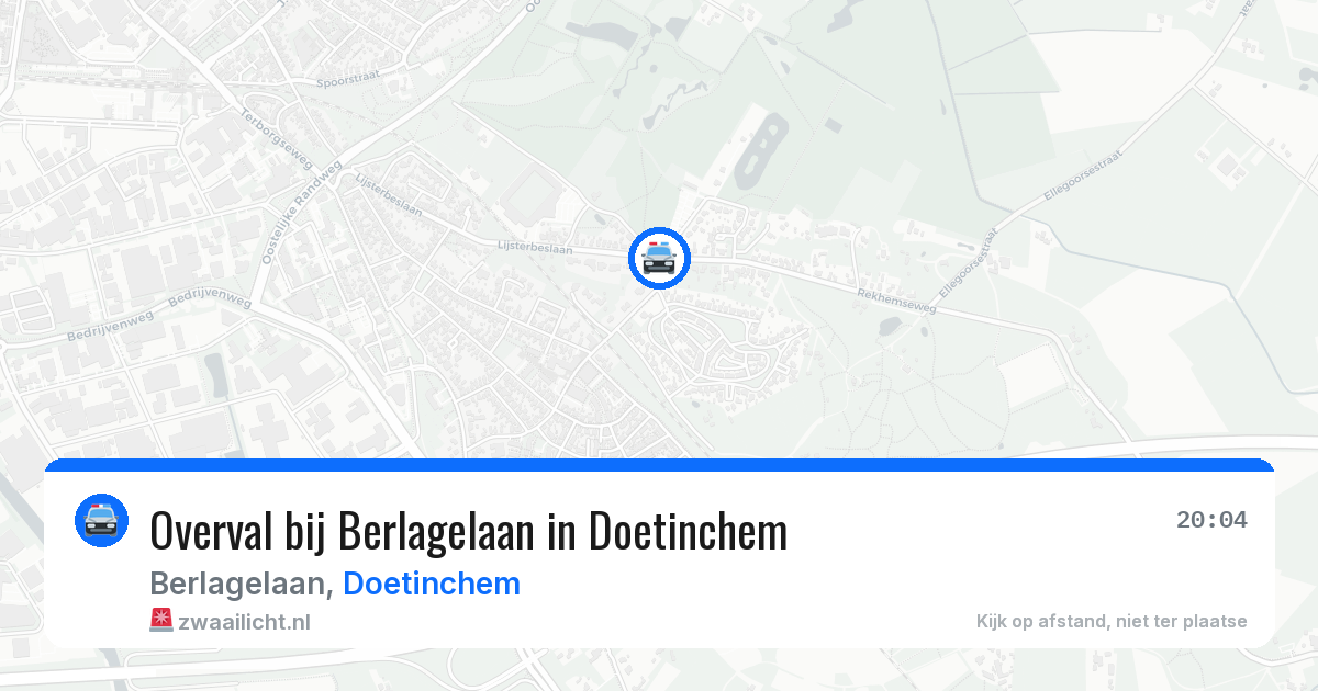 Overval bij Berlagelaan in Doetinchem — 11 apr 2026