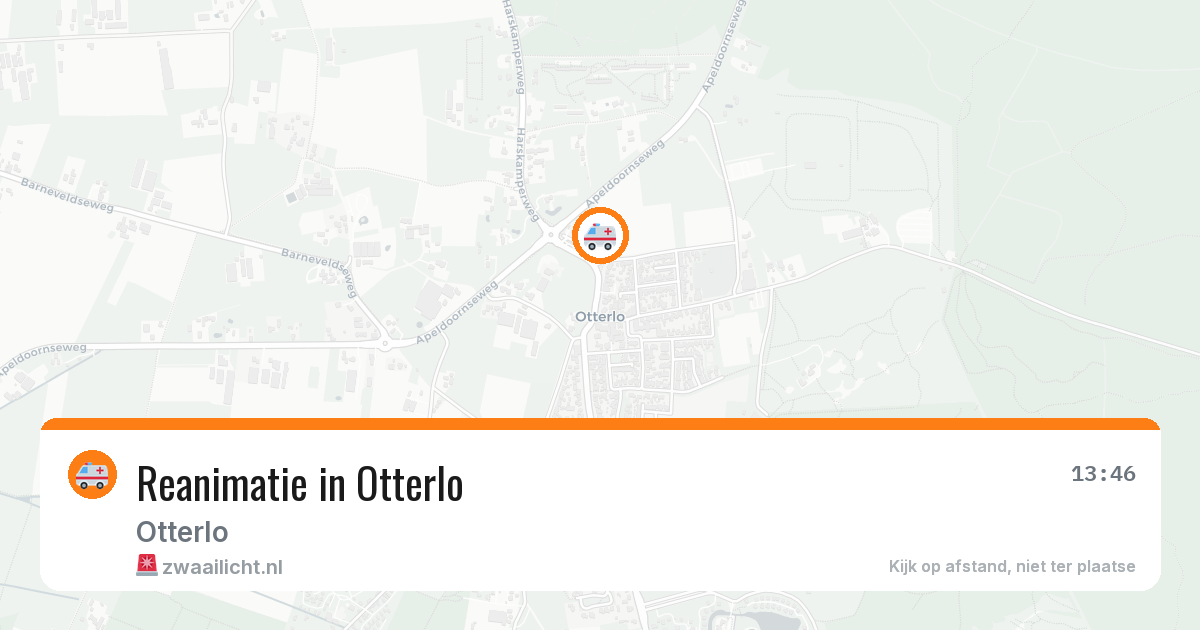 Reanimatie in Otterlo — 3 aug 2026