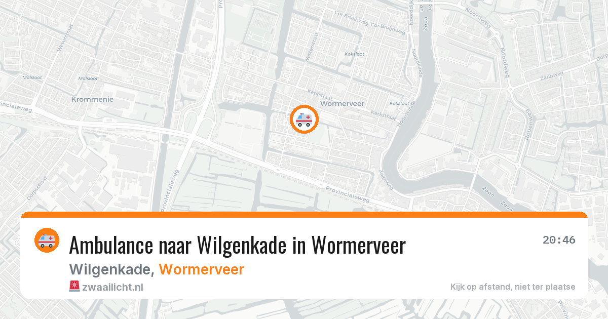 Ambulance naar Wilgenkade in Wormerveer — 3 jul 2026