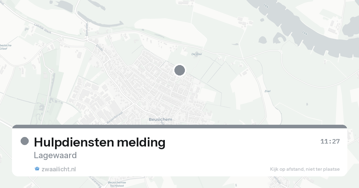 Hulpdiensten melding — 31 jan 2026