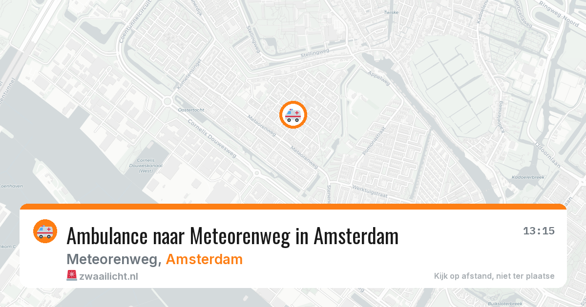 Ambulance naar Meteorenweg in Amsterdam — 16 jun 2026