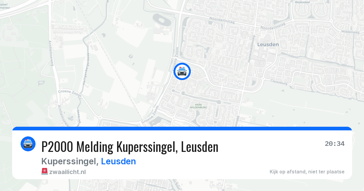 P2000 Melding Kuperssingel, Leusden — 21 mrt 2026