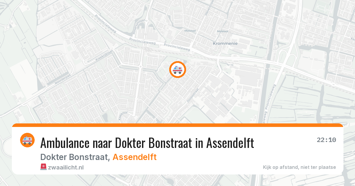 Ambulance naar Dokter Bonstraat in Assendelft — 24 mrt 2026