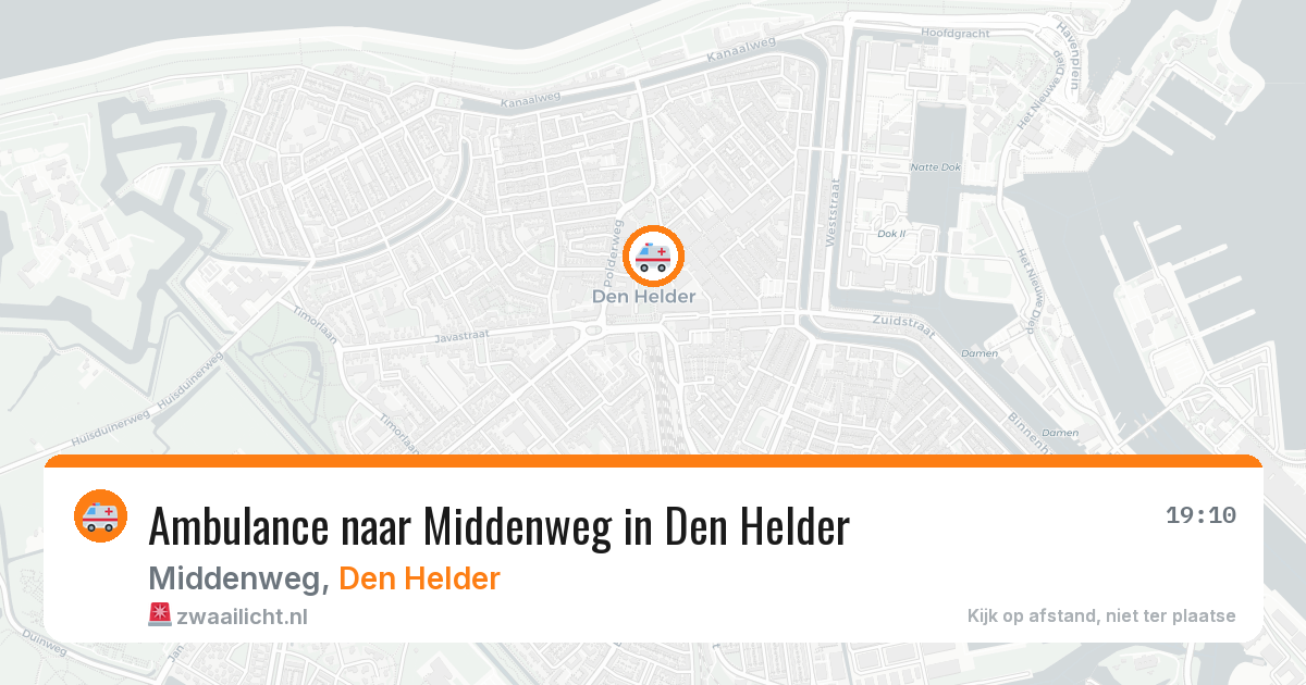 Ambulance naar Middenweg in Den Helder — 19 mei 2026