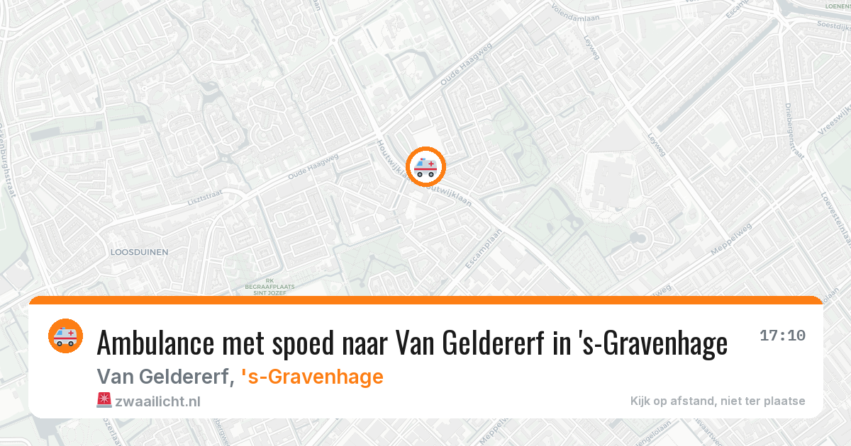 Ambulance met spoed naar Van Geldererf in 's-Gravenhage — 8 jun 2026