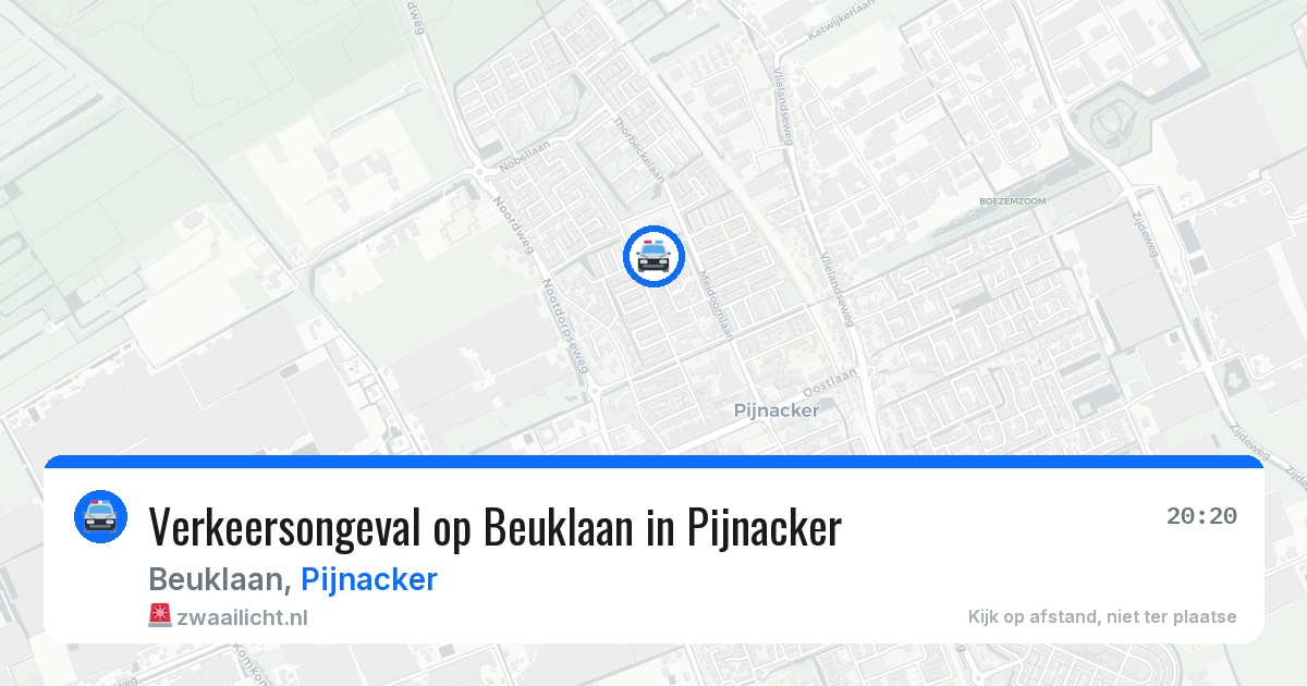 Verkeersongeval op Beuklaan in Pijnacker — 27 jun 2026