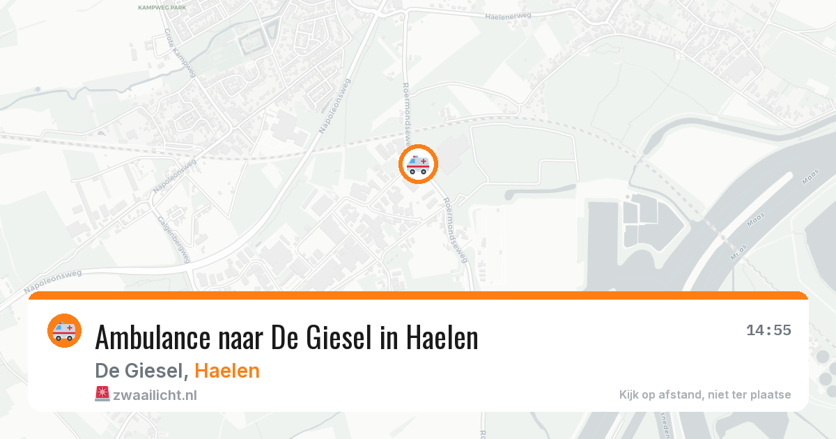 Ambulance naar De Giesel in Haelen — 20 jul 2026