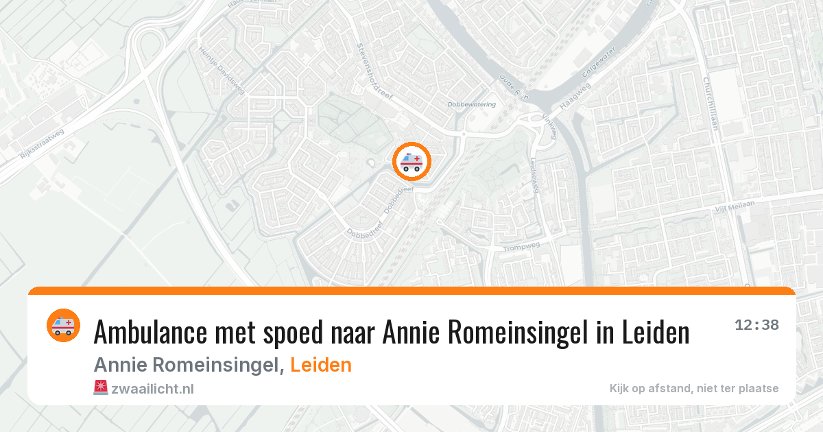 Ambulance met spoed naar Annie Romeinsingel in Leiden — 4 mei 2026