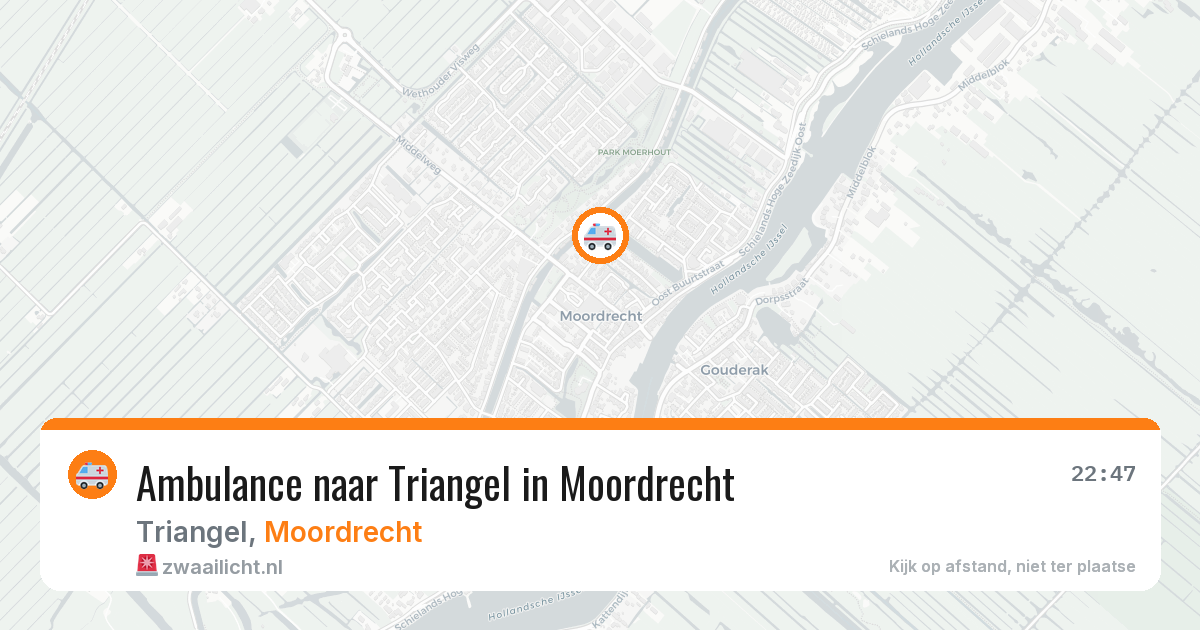 Ambulance naar Triangel in Moordrecht — 12 jun 2026