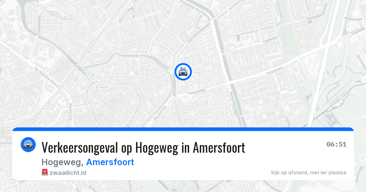 Verkeersongeval op Hogeweg in Amersfoort — 13 mei 2026