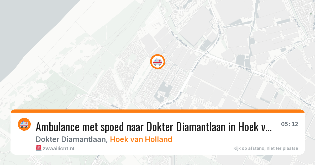 Ambulance met spoed naar Dokter Diamantlaan in Hoek van Holland — 31 mrt 2026