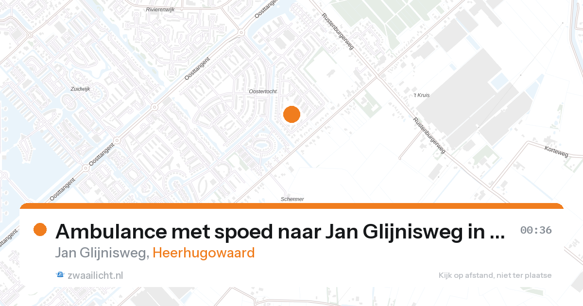 Ambulance met spoed naar Jan Glijnisweg in Heerhugowaard — 26 aug 2026