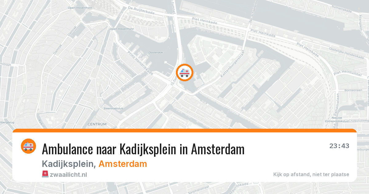 Ambulance naar Kadijksplein in Amsterdam — 11 mrt 2026