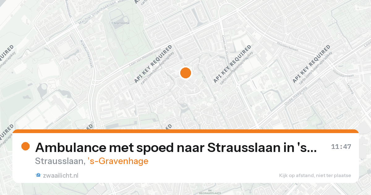 Ambulance met spoed naar Strausslaan in 's-Gravenhage — 26 aug 2026