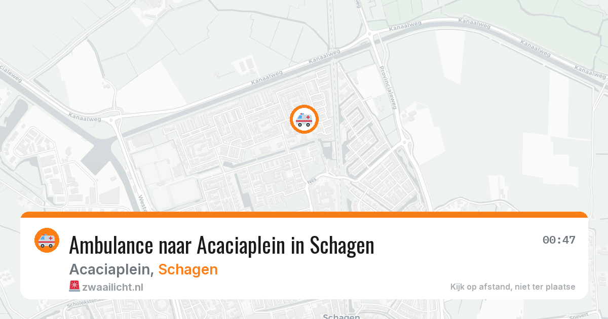 Ambulance naar Acaciaplein in Schagen — 11 aug 2026