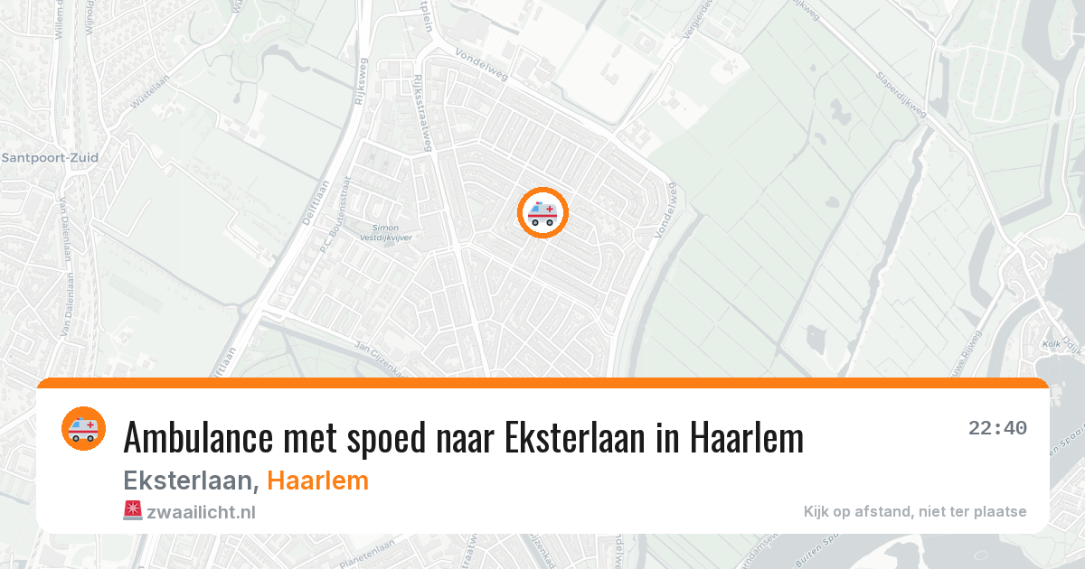 Ambulance met spoed naar Eksterlaan in Haarlem — 27 feb 2026