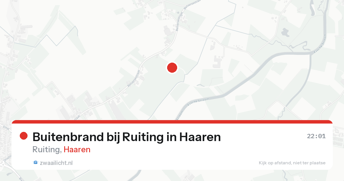 Buitenbrand bij Ruiting in Haaren — 23 aug 2026