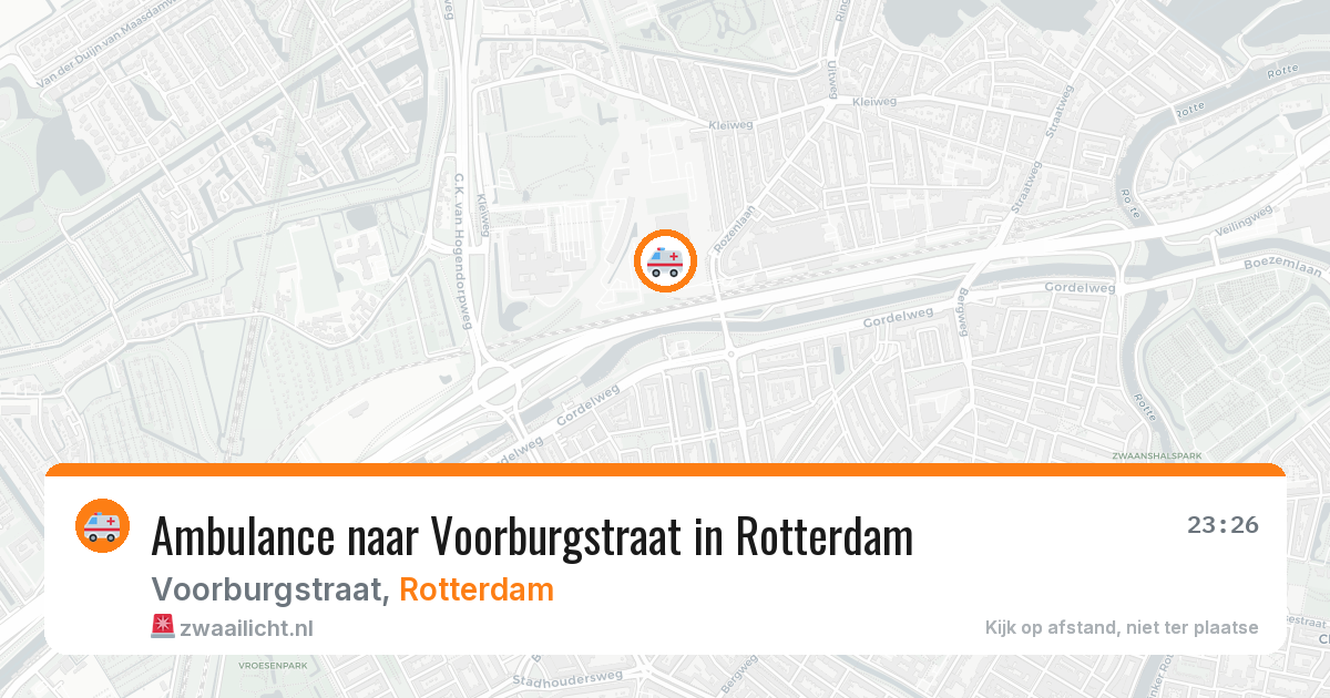 Ambulance naar Voorburgstraat in Rotterdam — 2 apr 2026