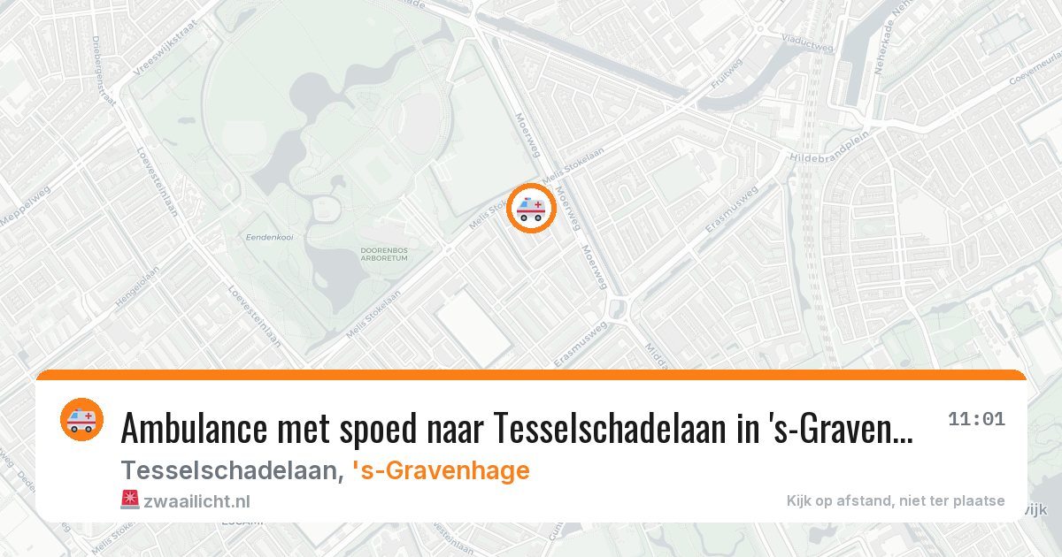 Ambulance met spoed naar Tesselschadelaan in 's-Gravenhage — 28 jun 2026