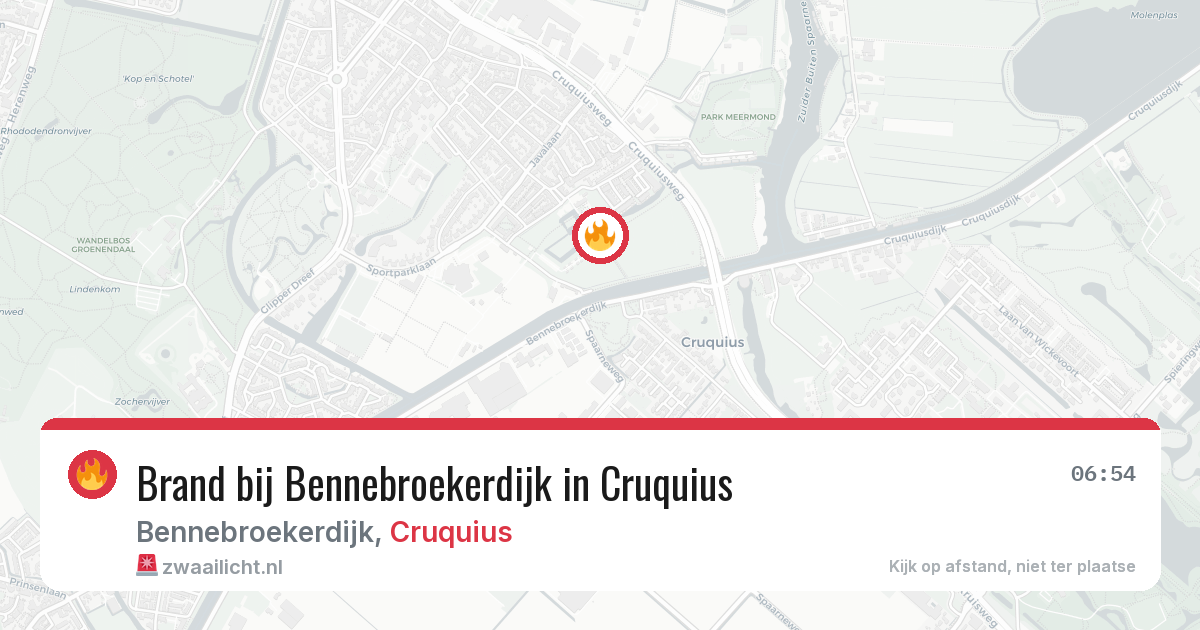 Brand bij Bennebroekerdijk in Cruquius — 4 mei 2026