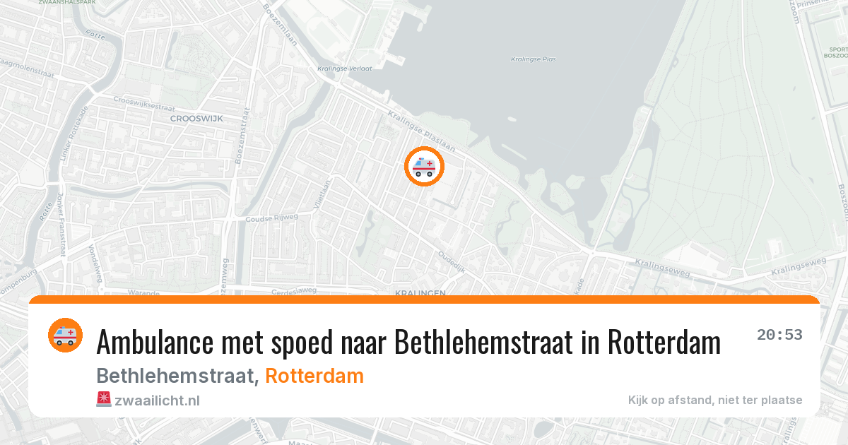 Ambulance met spoed naar Bethlehemstraat in Rotterdam — 10 jun 2026