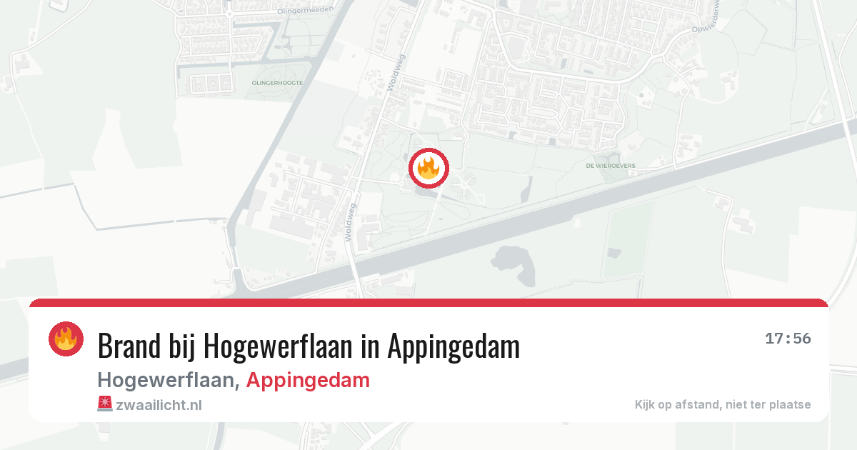 Brand bij Hogewerflaan in Appingedam — 29 jun 2026