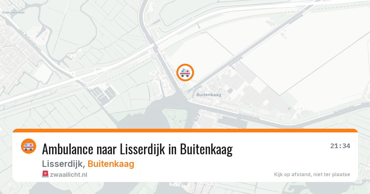 Ambulance naar Lisserdijk in Buitenkaag — 9 apr 2026
