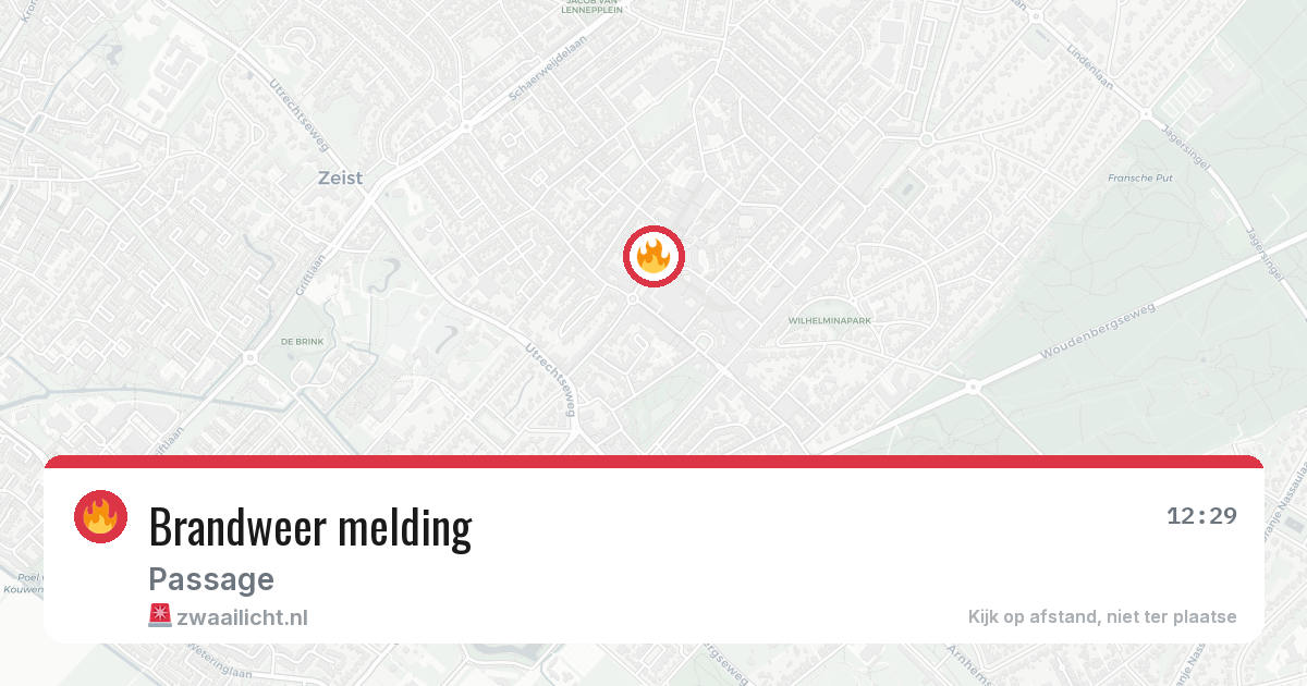 Brandweer melding — 11 mei 2026