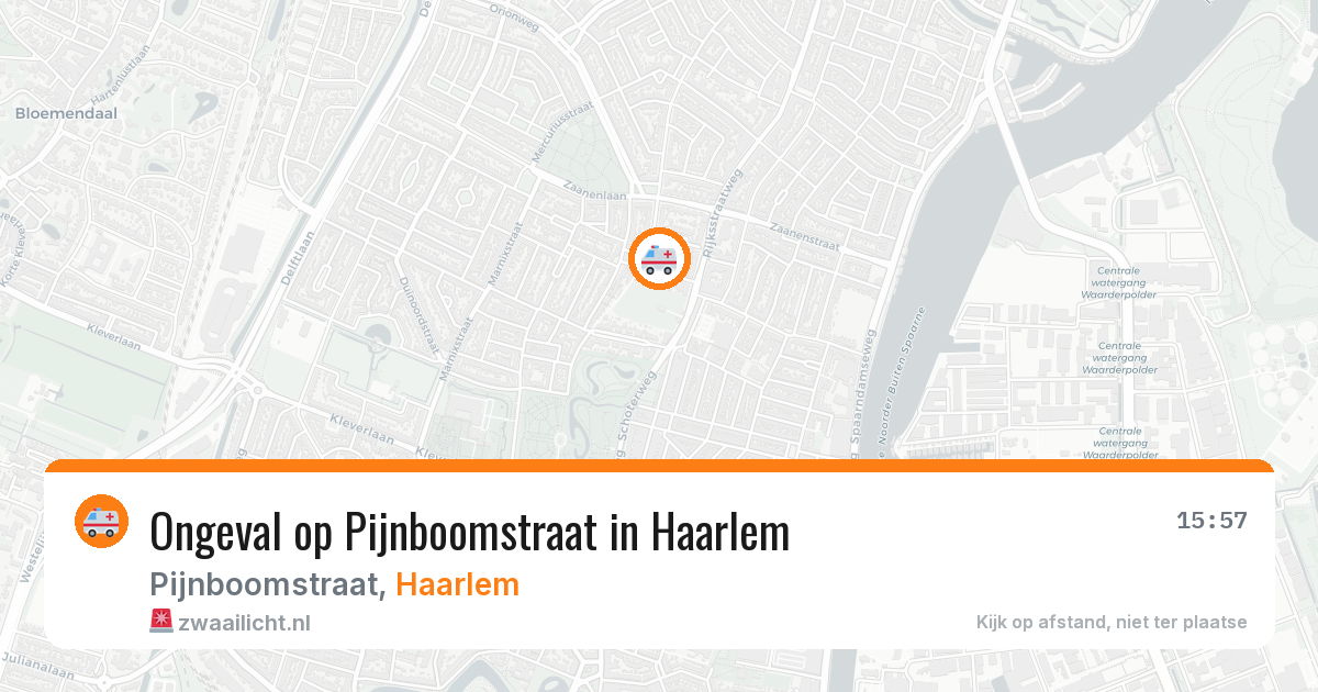 Ongeval op Pijnboomstraat in Haarlem — 9 mei 2026