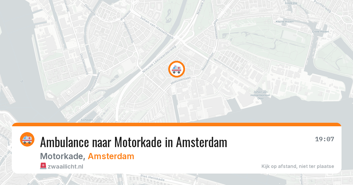 Ambulance naar Motorkade in Amsterdam — 2 aug 2026