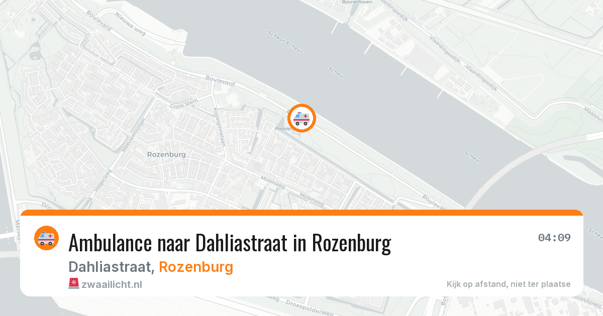 Ambulance naar Dahliastraat in Rozenburg — 9 jul 2026