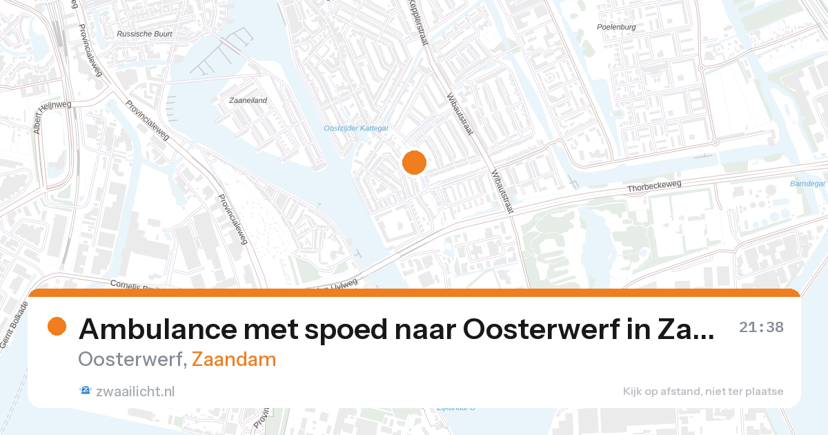 Ambulance met spoed naar Oosterwerf in Zaandam — 11 jun 2026