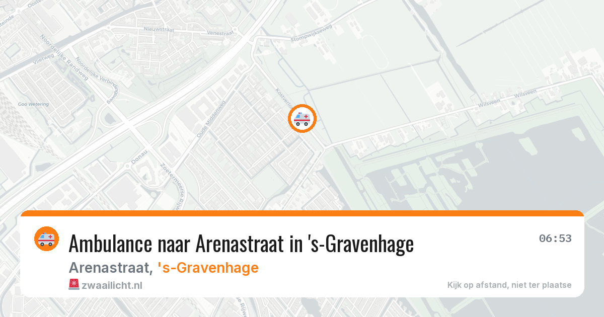 Ambulance naar Arenastraat in 's-Gravenhage — 14 mei 2026