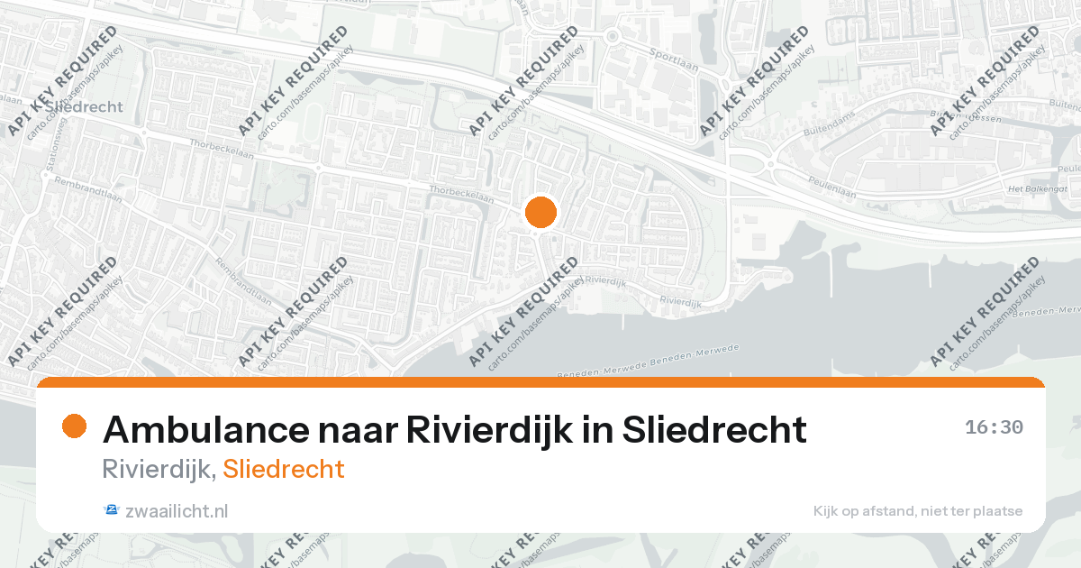 Ambulance naar Rivierdijk in Sliedrecht — 26 aug 2026