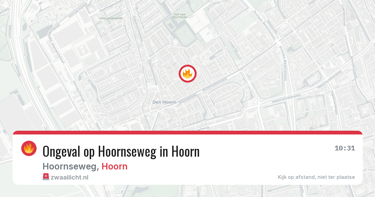 Ongeval op Hoornseweg in Hoorn — 14 jul 2026