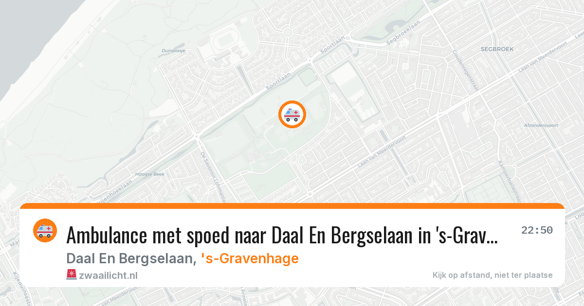 Ambulance met spoed naar Daal En Bergselaan in 's-Gravenhage — 11 aug 2026