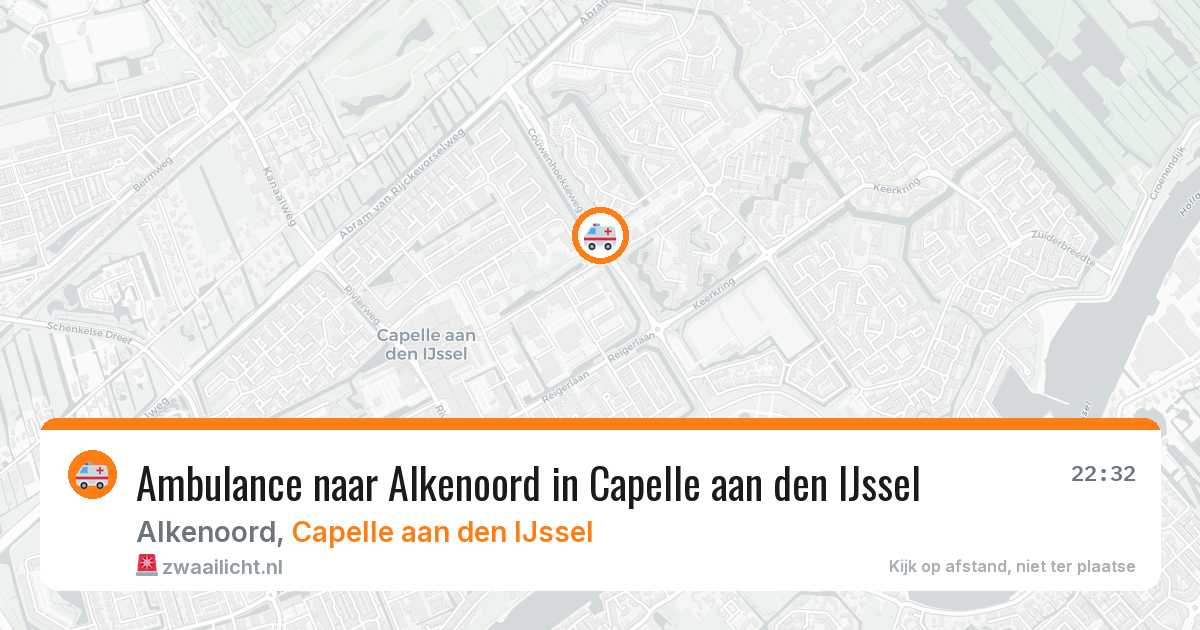 Ambulance naar Alkenoord in Capelle aan den IJssel — 11 aug 2026