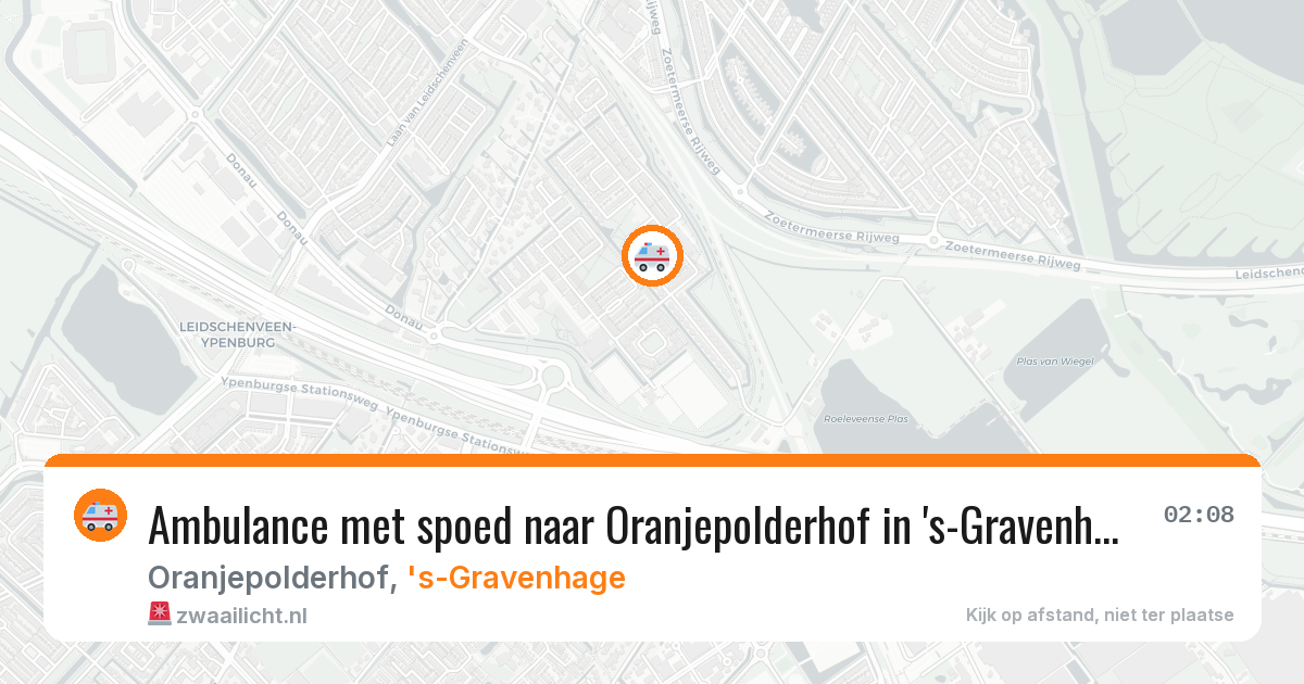 Ambulance met spoed naar Oranjepolderhof in 's-Gravenhage — 27 jun 2026