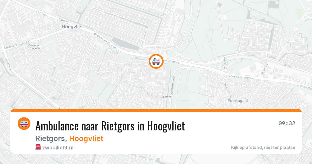 Ambulance naar Rietgors in Hoogvliet — 1 apr 2026