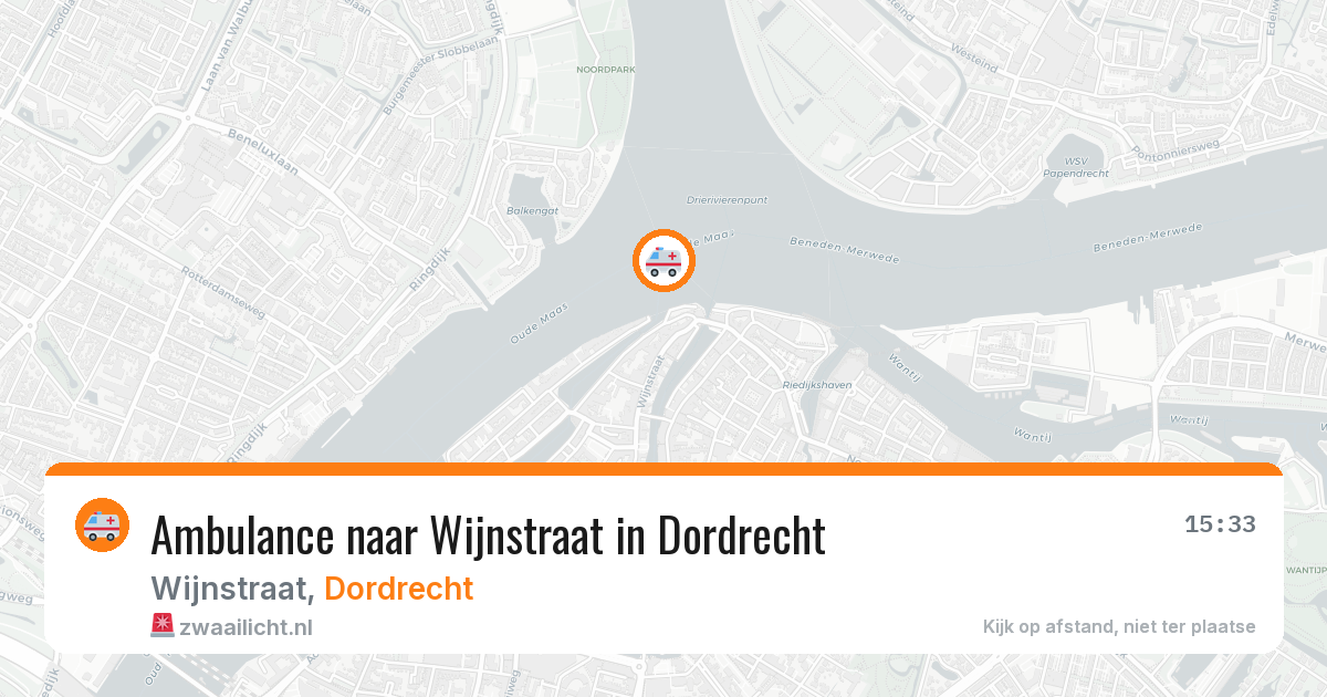 Ambulance naar Wijnstraat in Dordrecht — 24 jun 2026
